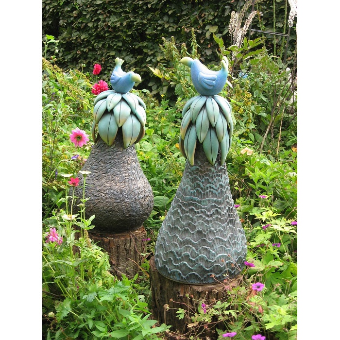 Ceramics - Blue Birds in the Garden - Sarah Cox