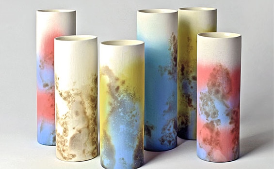 Ceramics - Tessa Wolfe Murray - slipcast Cylinders