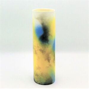 The Sussex Guild Yellow/Blue Cylinder Vase Tessa Wolfe Murray 1