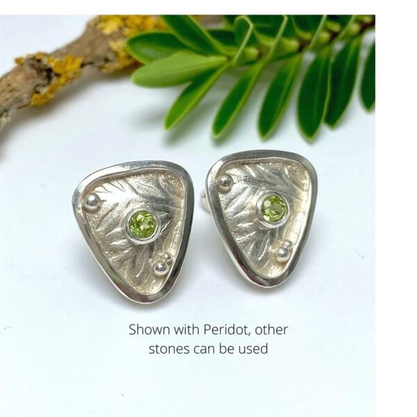 The Sussex Guild Silver Warrior Shield Earrings Caroline Brook
