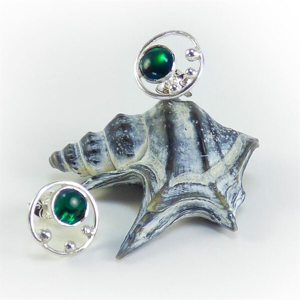 The Sussex Guild Abalone Silver Studs Jo Pearson