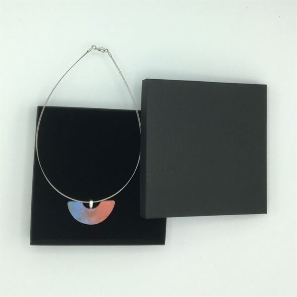 The Sussex Guild Pink Semicircle Pendant Tessa Wolfe Murray 3