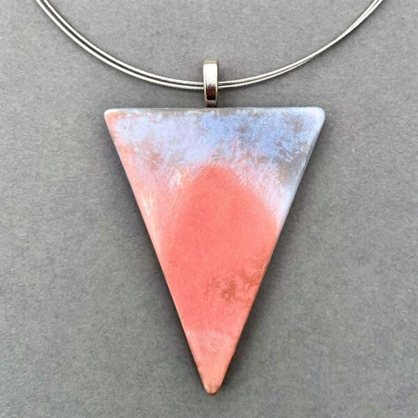 The Sussex Guild Pink/Blue Ceramic Pendant Tessa Wolfe Murray