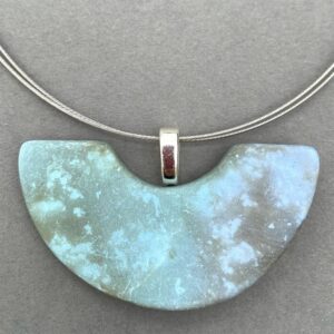 The Sussex Guild Turquoise Semicircle Pendant Tessa Wolfe Murray