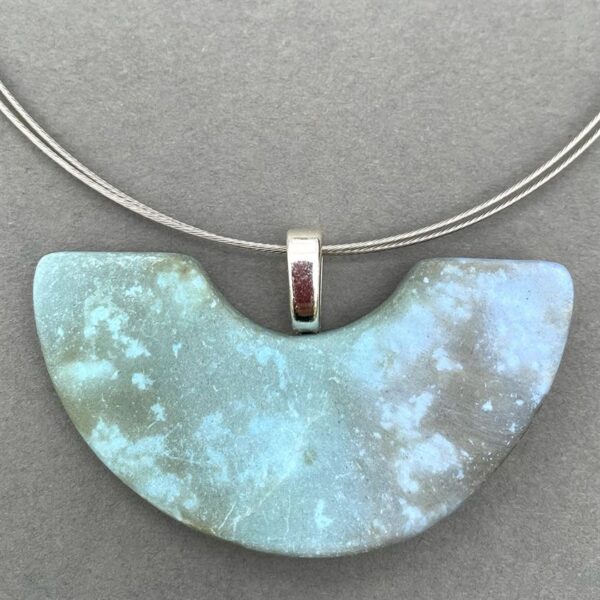 The Sussex Guild Turquoise Semicircle Pendant Tessa Wolfe Murray