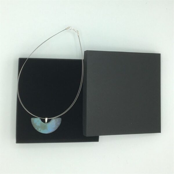 The Sussex Guild Turquoise Semicircle Pendant Tessa Wolfe Murray 3