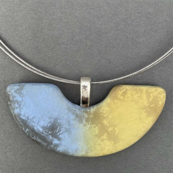 The Sussex Guild Yellow Semicircle Pendant Tessa Wolfe Murray