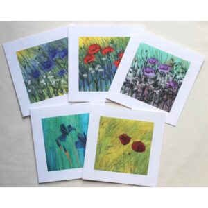 The Sussex Guild Floral Greetings Cards – set 1 Wendy Dolan