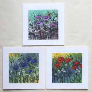 The Sussex Guild Floral Greetings Cards – set 1 Wendy Dolan 1