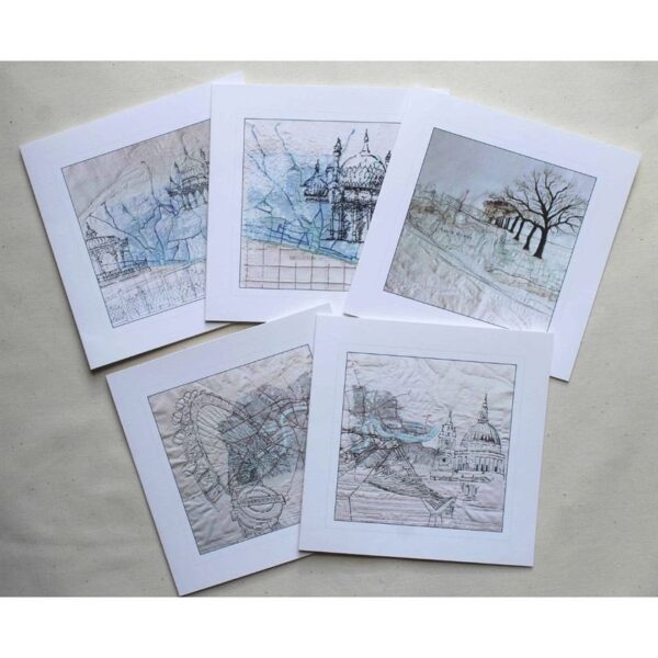 The Sussex Guild Greetings Cards with Map Designs Wendy Dolan