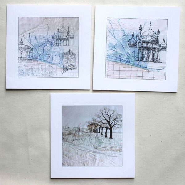 The Sussex Guild Greetings Cards with Map Designs Wendy Dolan 1