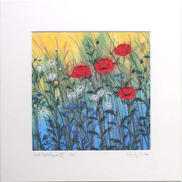 The Sussex Guild Red Field Poppies III Wendy Dolan