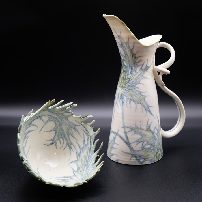 Ceramics-Justin-Munson-Thistle-Jug-and-Bowl