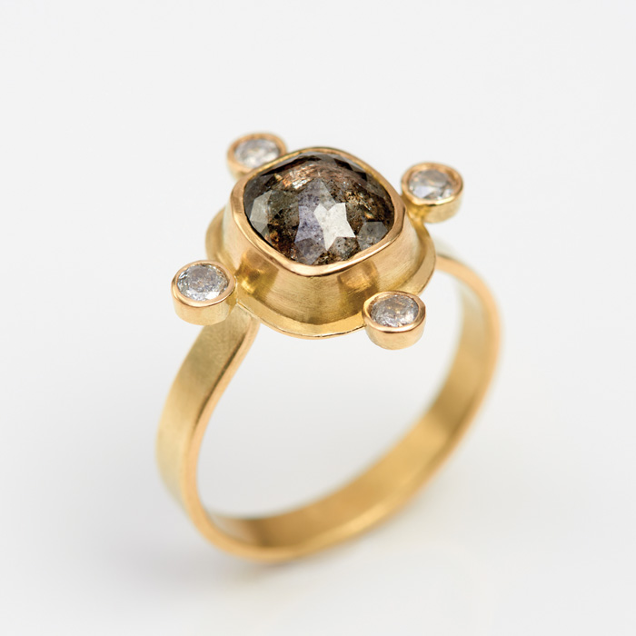 Jewellery-Jinks-McGrath-Gold-+-smokey-Diamonds-Ring