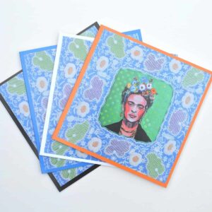The Sussex Guild Pack of 4 square Frida greeting cards