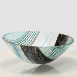 The Sussex Guild Harris Tweed inspired glass bowl 1  1