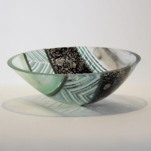 The Sussex Guild Harris Tweed inspired glass bowl 3  1