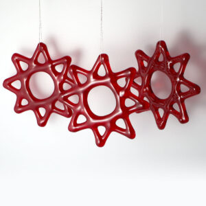 The Sussex Guild Red Glass Stars