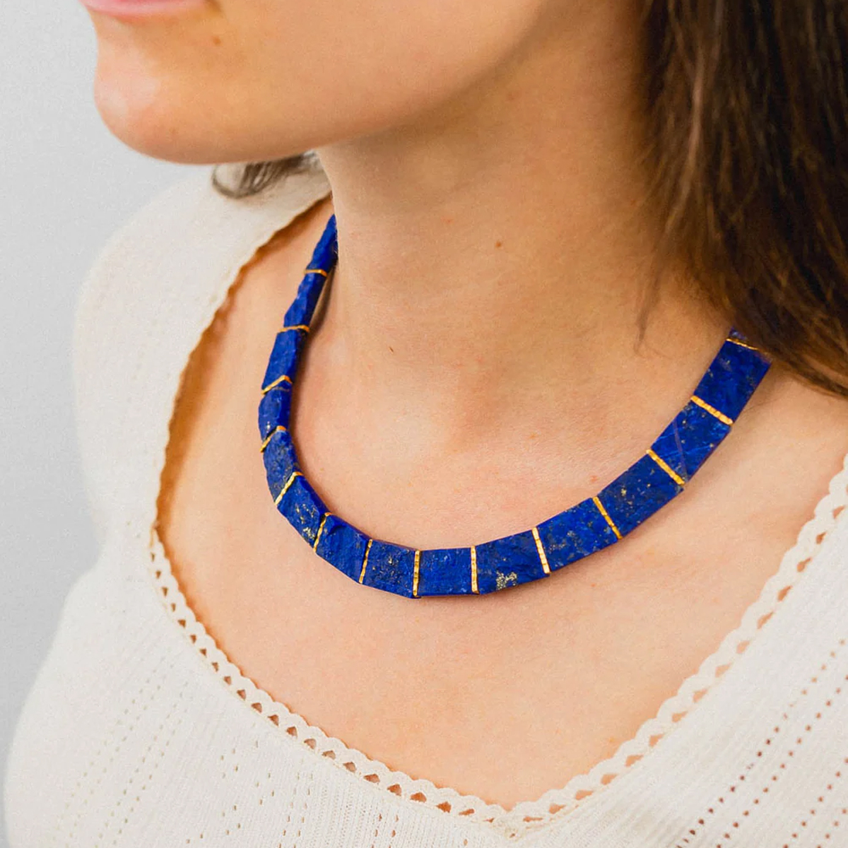 The Sussex Guild Lapis Lazuli Collar Necklace 1