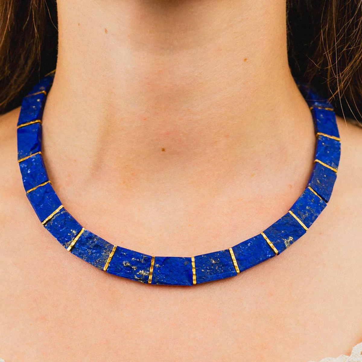 The Sussex Guild Lapis Lazuli Collar Necklace 2