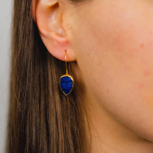 The Sussex Guild Lapis Lazuli Drop Earrings  1