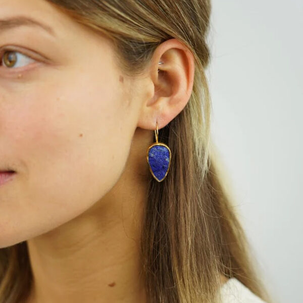 The Sussex Guild Lapis Lazuli Drop Earrings  2