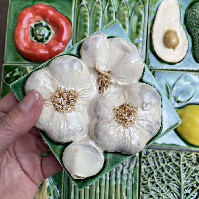 Ceramics-Angela-Evans-Garlic-Tile
