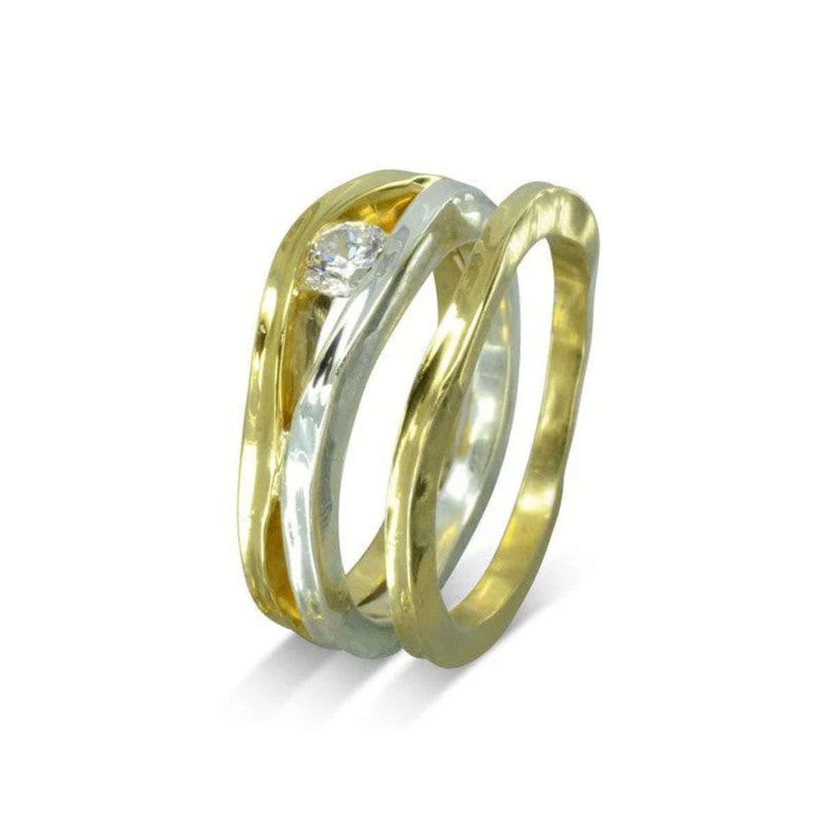 The Sussex Guild Trap Diamond Solitaire Engagement Ring and Wedding Band Set Pruden and Smith