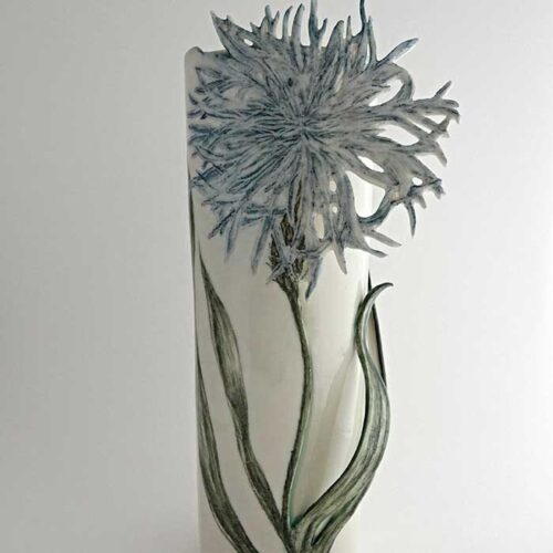 Ceramics-Justine-Munson-Cornflower-Relief-Vase_Mich25