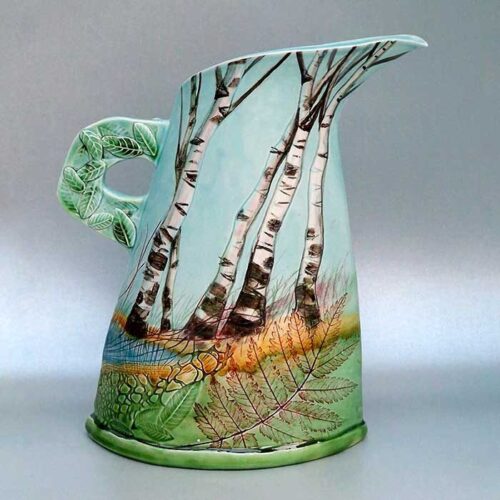 Ceramics-Mary-McFadden-tree-jug-Mich25