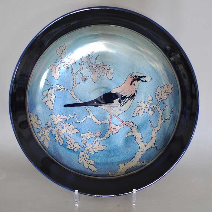 Ceramics-Jonathan-Chiswell-Jones-Bird-lustre-plate
