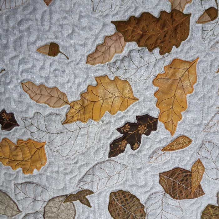 Textiles-Louise-Bell-Quilt-Leaves-detail
