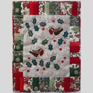 The Sussex Guild Christmas Robins Wall Hanging II