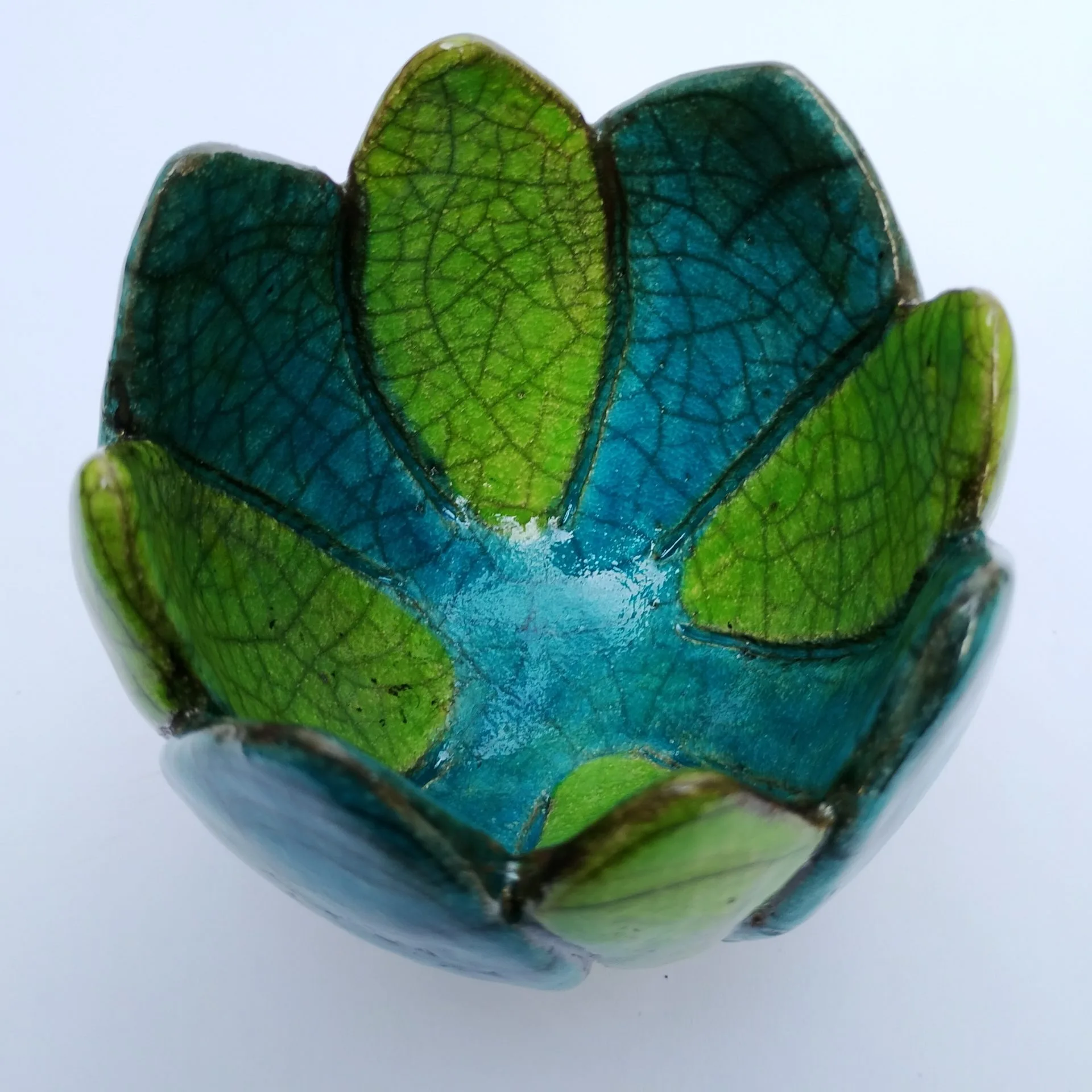 Blue and Green Flower Bowl - Image 2