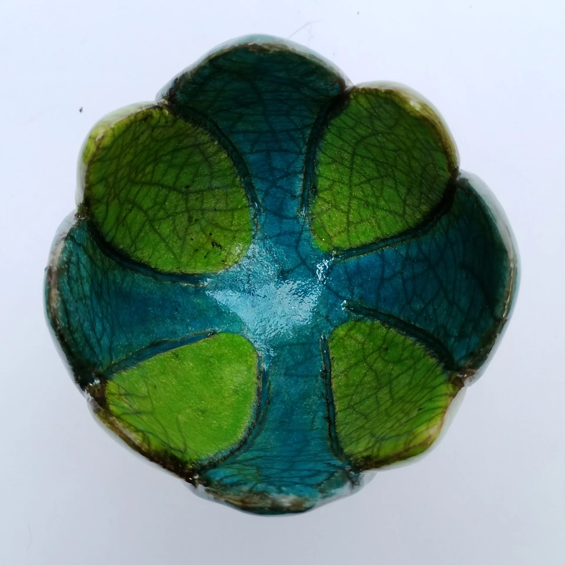Blue and Green Flower Bowl - Image 3