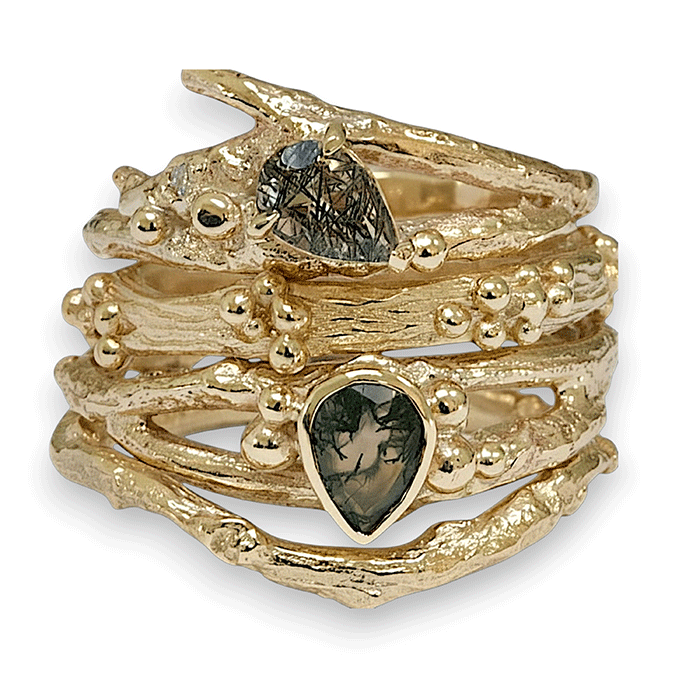 Jewellery-Caroline-Brook-Gold-Twig-Rings