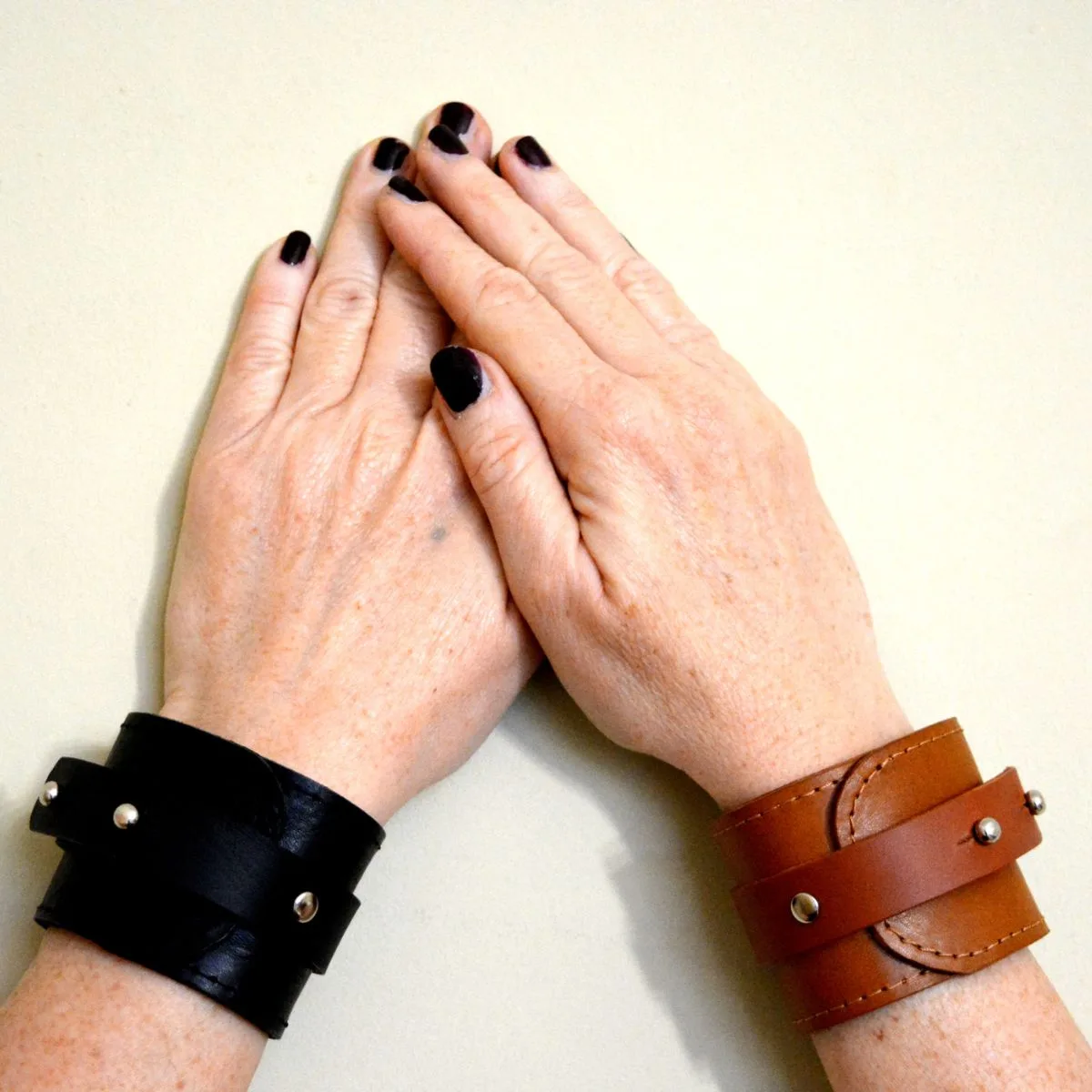 Unisex Leather Cuff - Image 2
