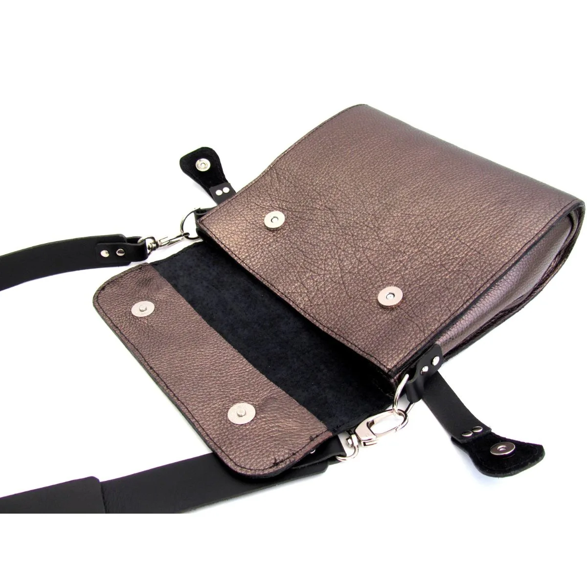 Zsofia leather cross body bag - Image 3