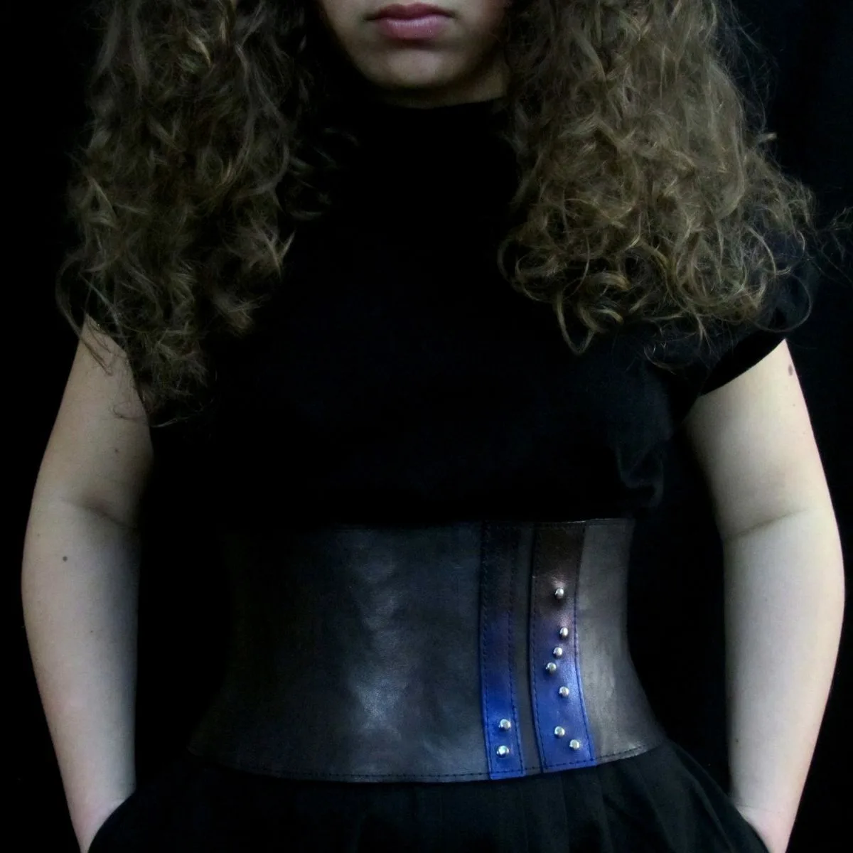 Heléna leather corset belt